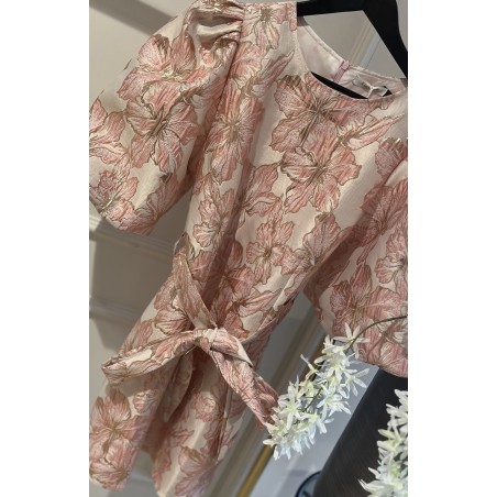 Musthaves jurk roze/goud